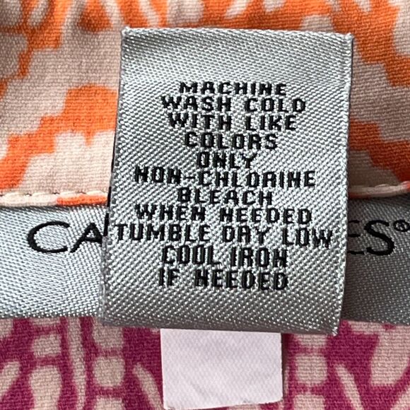 Catherines Button Up Shirt 2X Lightweight Comfortable Office Ombre Colorful - Picture 4 of 5